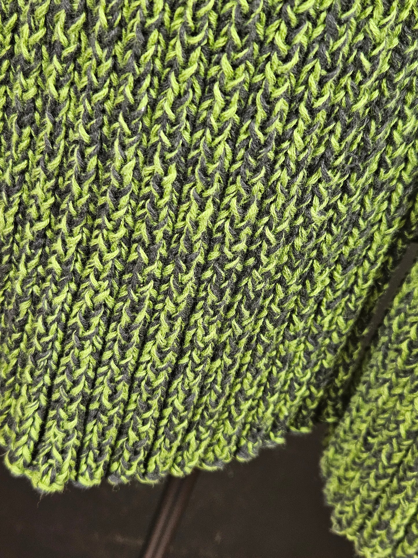 Extra long and wide handcrafted cotton scarf "Irish Moss" 100% organic cotton