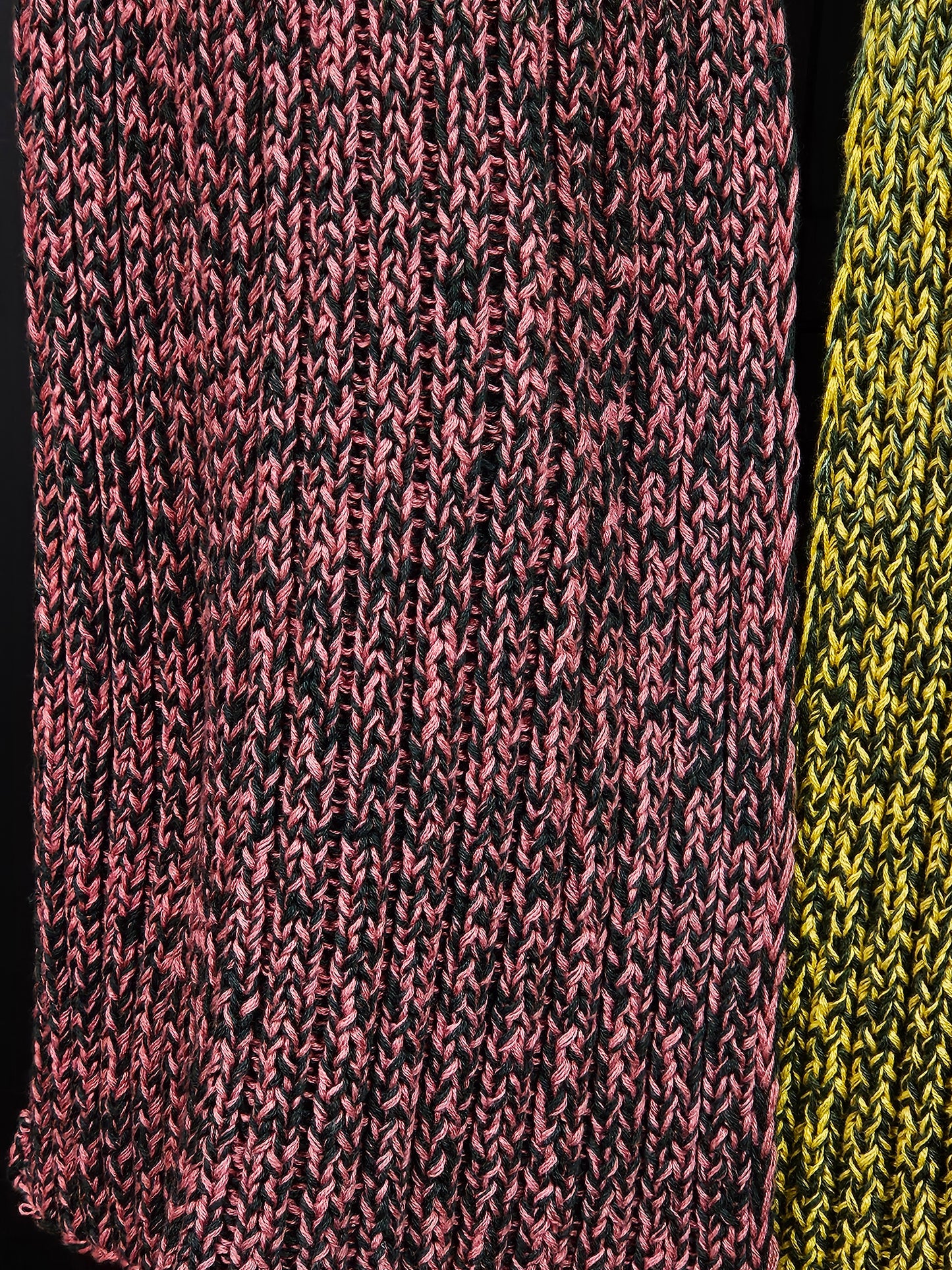 Extra long handcrafted cotton scarf "Inverness's Spring" 100% organic cotton