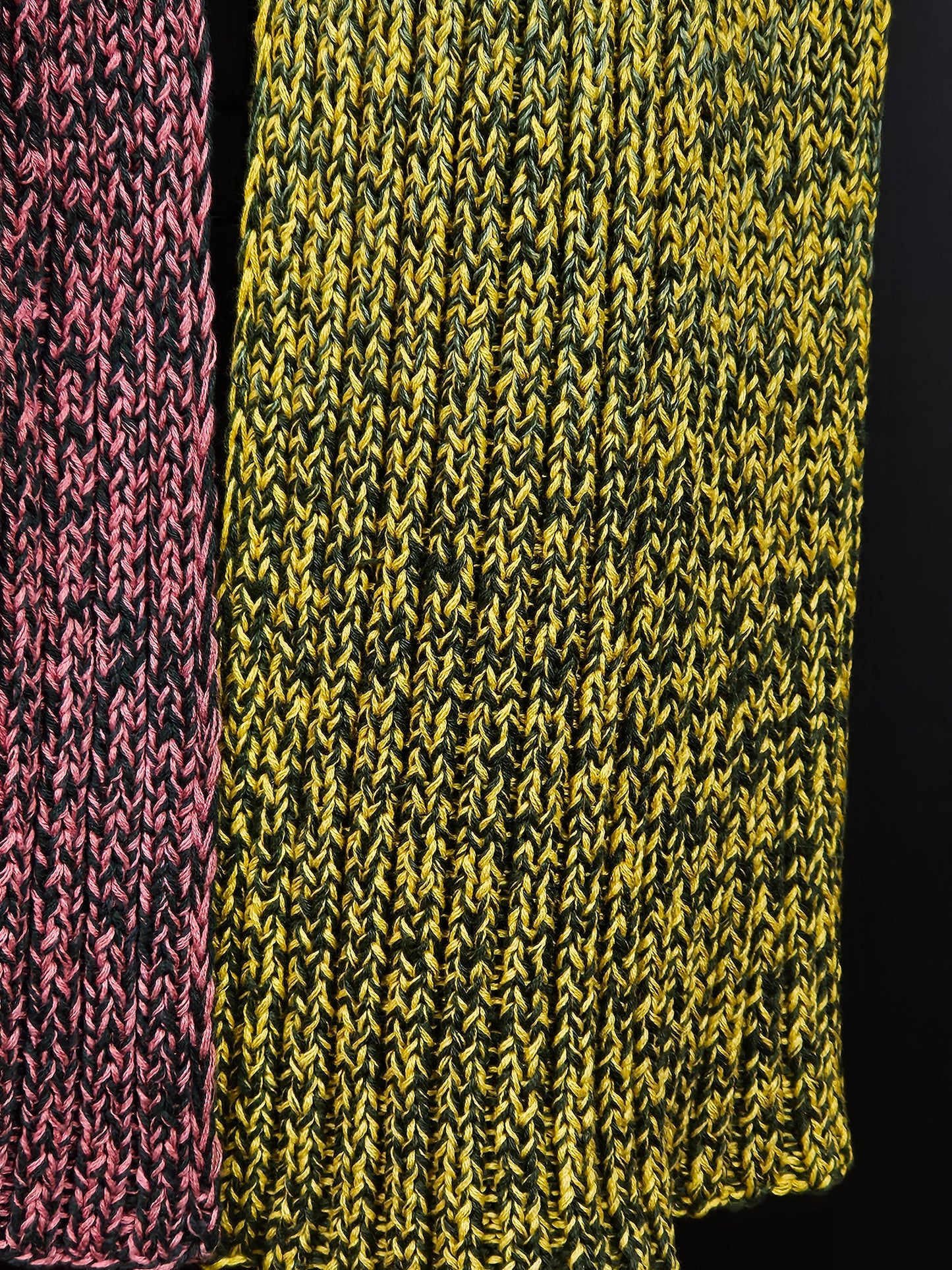 Extra long handcrafted cotton scarf "Inverness's Spring" 100% organic cotton