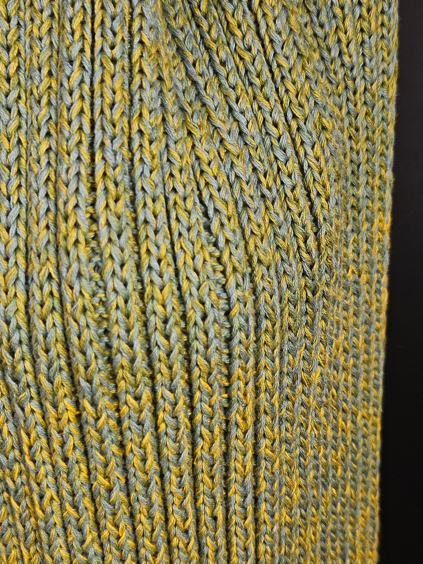 Extra long handcrafted cotton scarf "Inverness's Spring" 100% organic cotton